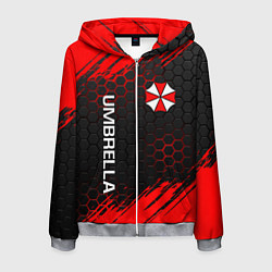 Толстовка 3D на молнии мужская UMBRELLA CORP, цвет: 3D-меланж