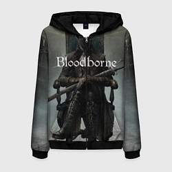 Толстовка 3D на молнии мужская Bloodborne, цвет: 3D-черный