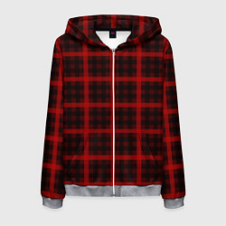 Мужская толстовка на молнии Шотландка