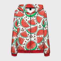Мужская толстовка на молнии Арбуз