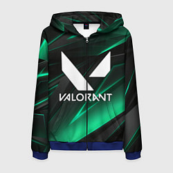 Толстовка 3D на молнии мужская VALORANT, цвет: 3D-синий