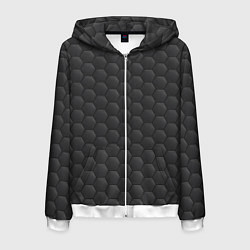 Мужская толстовка на молнии Чёрная броня