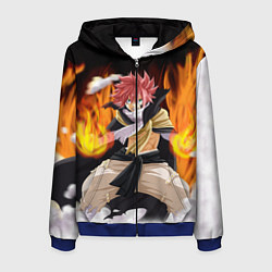 Толстовка 3D на молнии мужская FAIRY TAIL ХВОСТ ФЕИ, цвет: 3D-синий