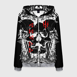 Толстовка 3D на молнии мужская The Witcher, цвет: 3D-меланж