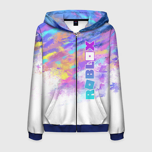 Мужская толстовка на молнии Roblox / 3D-Синий – фото 1