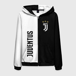 Толстовка 3D на молнии мужская JUVENTUS, цвет: 3D-черный