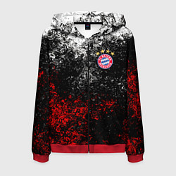 Толстовка 3D на молнии мужская BAYERN MUNCHEN, цвет: 3D-красный