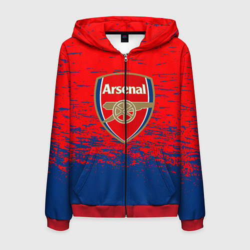 Мужская толстовка на молнии ARSENAL / 3D-Красный – фото 1