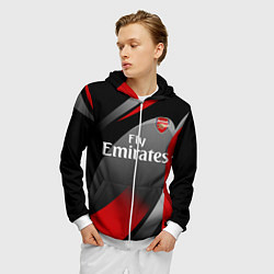 Толстовка 3D на молнии мужская ARSENAL UNIFORM, цвет: 3D-белый — фото 2