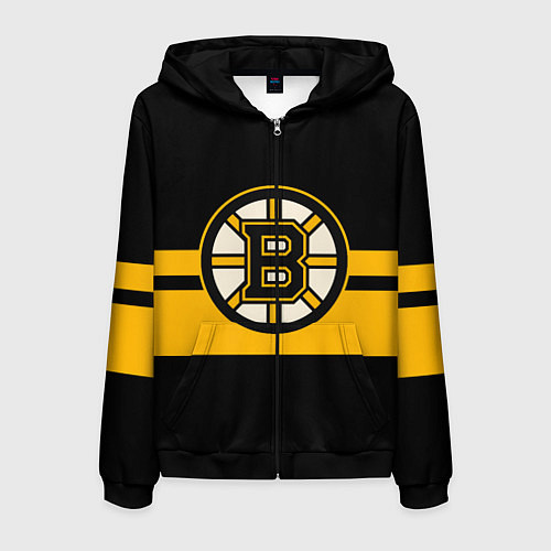 Мужская толстовка на молнии BOSTON BRUINS NHL / 3D-Черный – фото 1