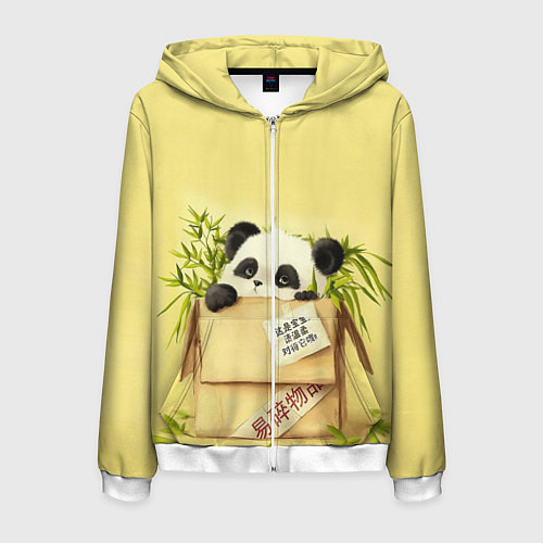 Мужская толстовка на молнии Заказывали Панду? ? / 3D-Белый – фото 1