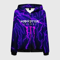 Толстовка 3D на молнии мужская MONSTER ENERGY, цвет: 3D-черный