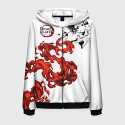 Мужская толстовка на молнии Клинок, рассекающий демонов