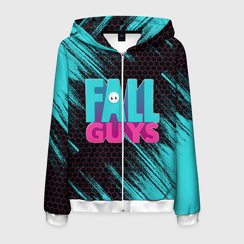 Мужская толстовка на молнии ФОЛЛ ГАЙС / 3D-Белый – фото 1