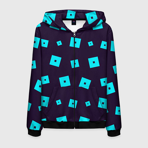 Мужская толстовка на молнии ROBLOX РОБЛОКС / 3D-Черный – фото 1