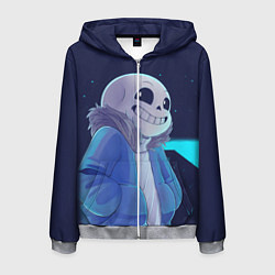 Толстовка 3D на молнии мужская UNDERTALE, цвет: 3D-меланж