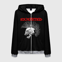 Толстовка 3D на молнии мужская The Exploited, цвет: 3D-меланж