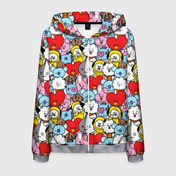 Мужская толстовка на молнии BT21 BTS