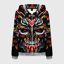 Толстовка 3D на молнии мужская Dark Knight, цвет: 3D-меланж