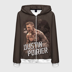 Толстовка 3D на молнии мужская ДАСТИН ПОРЬЕ, цвет: 3D-белый