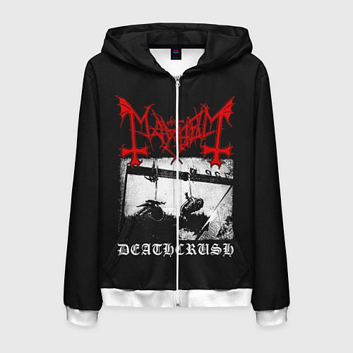 Мужская толстовка на молнии Mayhem / 3D-Белый – фото 1