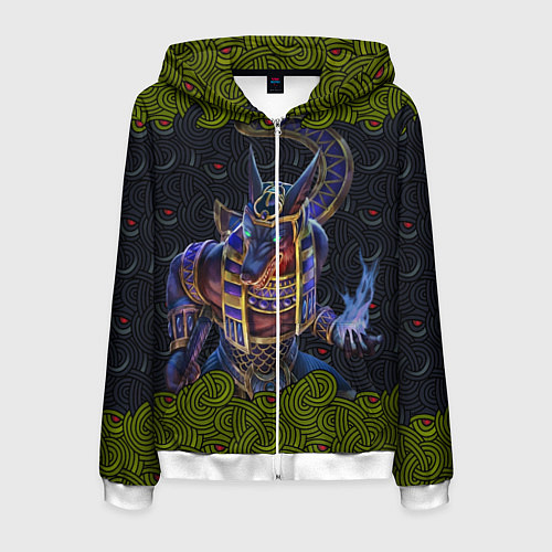 Мужская толстовка на молнии Суд Анубиса Скин CS:GO / 3D-Белый – фото 1