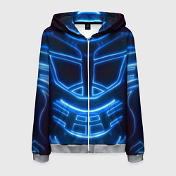 Мужская толстовка на молнии Неоновая броня Neon Armor