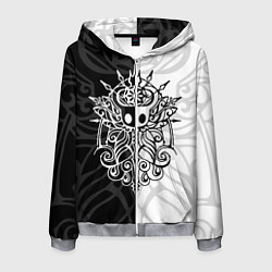 Толстовка 3D на молнии мужская HOLLOW KNIGHT ХОЛЛОУ НАЙТ, цвет: 3D-меланж