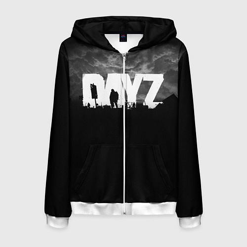 Мужская толстовка на молнии DAYZ ДЕЙЗИ / 3D-Белый – фото 1