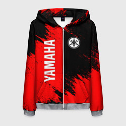 Толстовка 3D на молнии мужская YAMAHA ЯМАХА, цвет: 3D-меланж