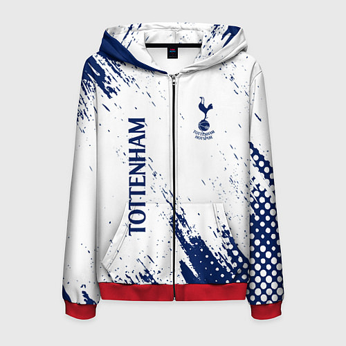 Мужская толстовка на молнии TOTTENHAM HOTSPUR / 3D-Красный – фото 1