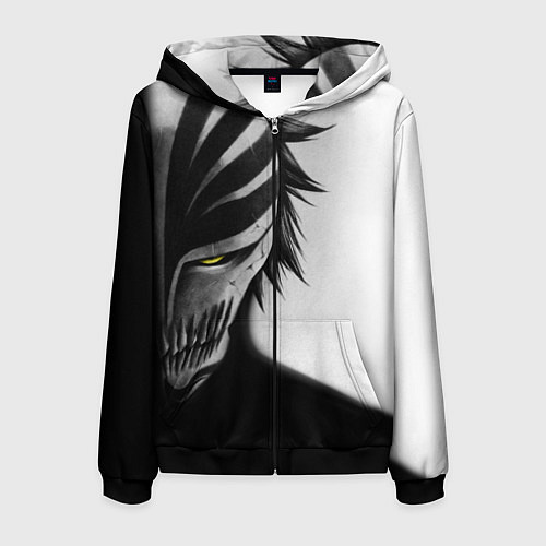Мужская толстовка на молнии ИЧИГО ПУСТОЙ BLEACH / 3D-Черный – фото 1