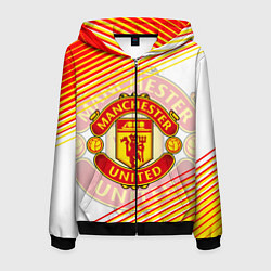 Толстовка 3D на молнии мужская МАНЧЕСТЕР MANCHESTER SPORT, цвет: 3D-черный
