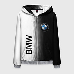 Мужская толстовка на молнии Black and White BMW