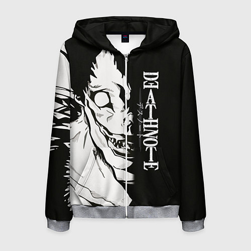 Мужская толстовка на молнии Персонаж Рюк Death Note / 3D-Меланж – фото 1