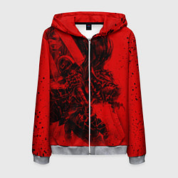 Толстовка 3D на молнии мужская BERSERK БЕРСЕРК, цвет: 3D-меланж