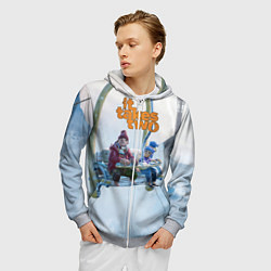 Толстовка 3D на молнии мужская It Takes Two Коди и Мэй, цвет: 3D-меланж — фото 2