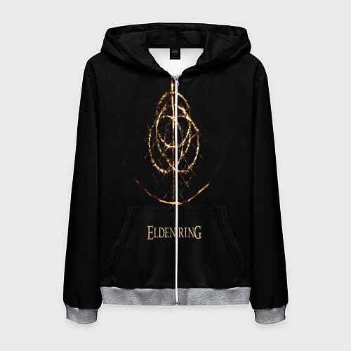 Мужская толстовка на молнии Elden Ring / 3D-Меланж – фото 1