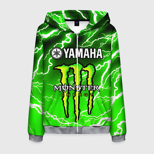 Мужская толстовка на молнии YAMAHA X MONSTER SPORT / 3D-Меланж – фото 1