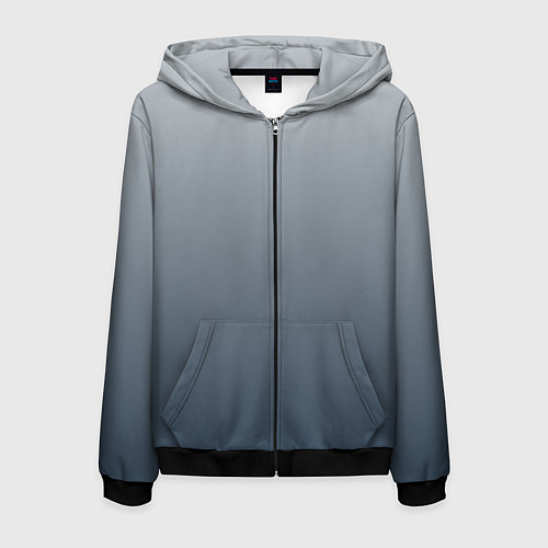 Мужская толстовка на молнии GRADIENT 50 SHADES OF GREY / 3D-Черный – фото 1
