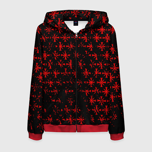 Мужская толстовка на молнии FAR CRY 5 СЕКТАНТЫ ГРЕШНИК / 3D-Красный – фото 1