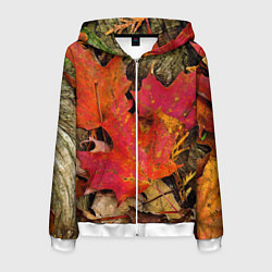 Мужская толстовка на молнии Листопадкленовые листья