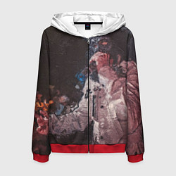 Толстовка 3D на молнии мужская Paul de Technoir, цвет: 3D-красный