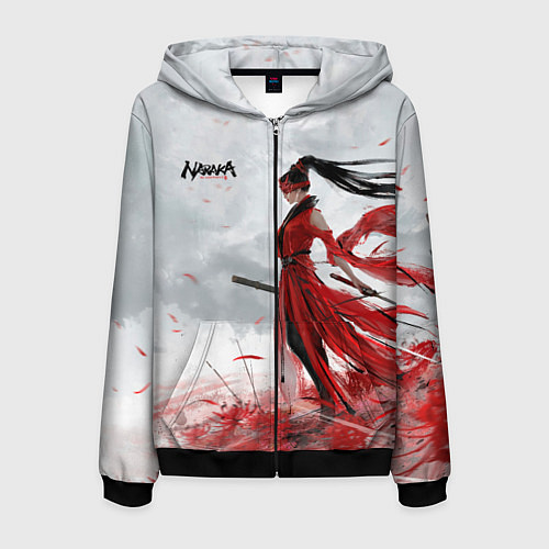 Мужская толстовка на молнии Naraka BP / 3D-Черный – фото 1