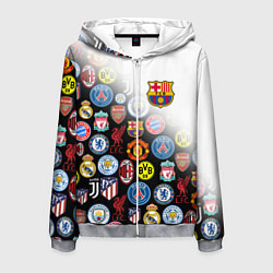 Мужская толстовка на молнии FC BARCELONA LOGOBOMBING