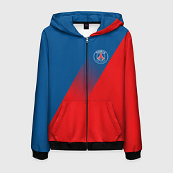 Толстовка 3D на молнии мужская PSG GRADIENT SPORT UNIFORM, цвет: 3D-черный