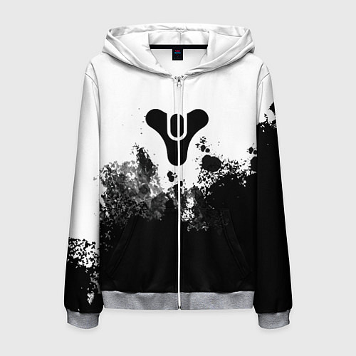 Мужская толстовка на молнии Дестени за гранью света / 3D-Меланж – фото 1