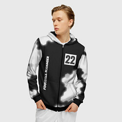 Толстовка 3D на молнии мужская FOOTBALL MANAGER Графика, цвет: 3D-черный — фото 2