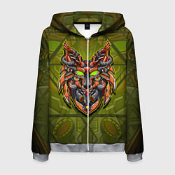 Мужская толстовка на молнии Кибер-лис