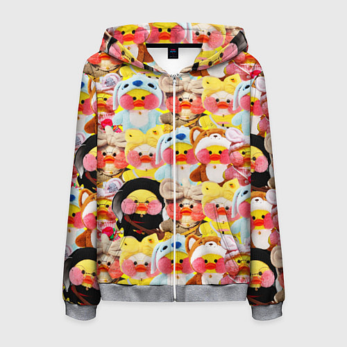 Мужская толстовка на молнии УТЯ УТОЧКА ЛАЛАФАНФАН ПАТТЕРН / 3D-Меланж – фото 1